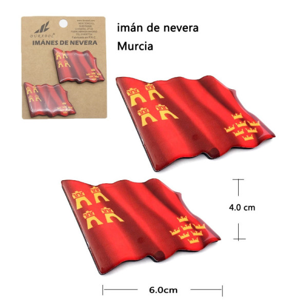 Iman Nevera Murcia 2Pcs 4x6 cm Resina
