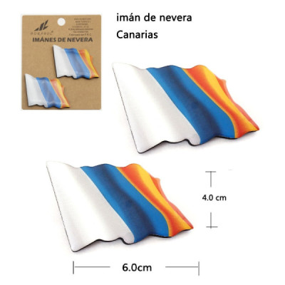Iman Nevera Islas Canarias 2Pcs 4x6 cm Resina