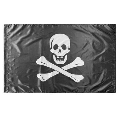 Bandera Pirata Hueso 150 x 90 CM Satén