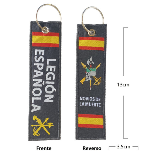 Llavero Tela Legión Española Novios de La Muerte